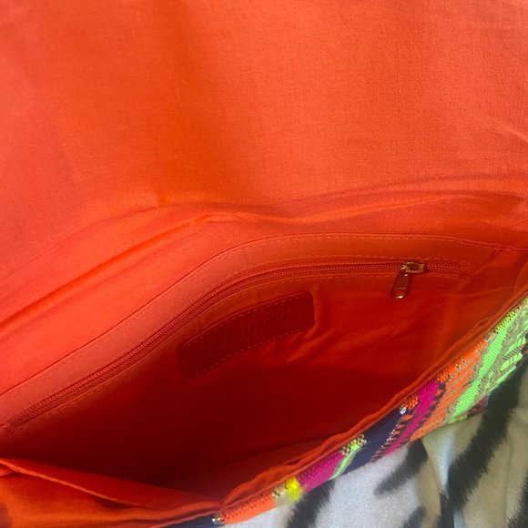 STEVE MADDEN Women's Bzada Multi-Color Strip Envelope Clutch/Crossbody - Picture 7 of 9